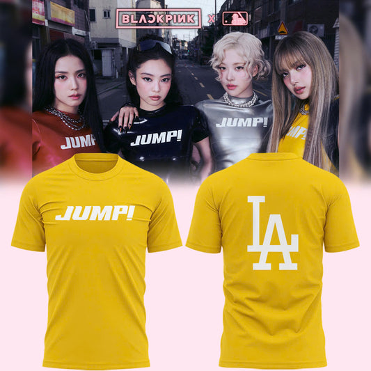 Lisa Jump! T-Shirt - LA Dodgers x Blackpink T-Shirt