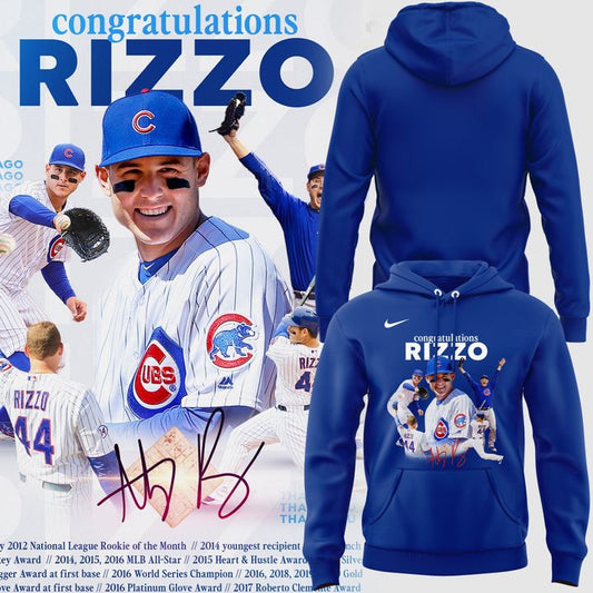 Chicago Cubs Legend Anthony Rizzo - Always And Forever Hoodie