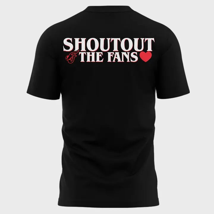 Caitlin Clark ” Shoutout The Fans ” Indiana Fever T-Shirt WNBA Playoff 2025