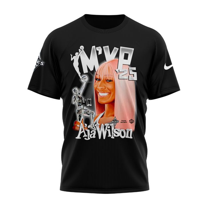 LAS VEGAS ACES A'JA WILSON 2025 MVP T-Shirt