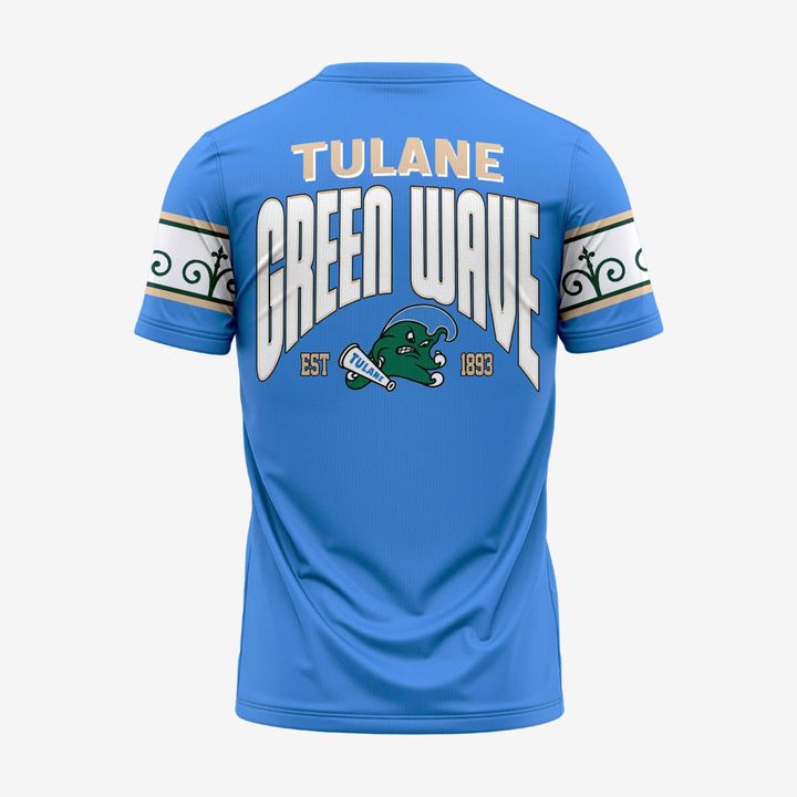 Tulane Green Wave football City Edition Roll Wave T-Shirt EST 1893