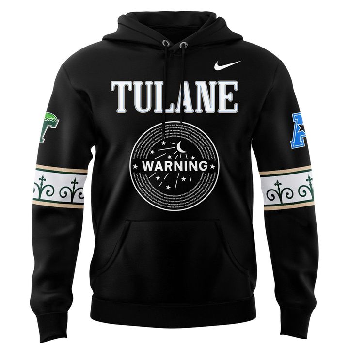 Tulane Green Wave Football City 2025 Edition Hoodie Black