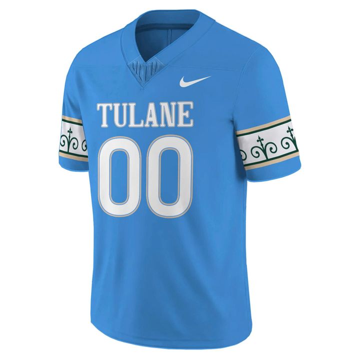 Tulane Green Wave Football City Edition Roll Wave Jersey Custom Name And Number