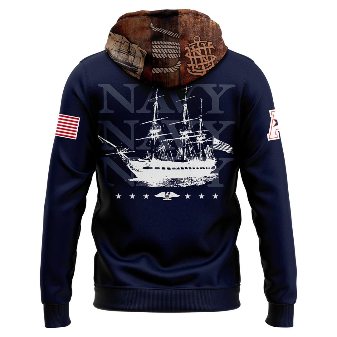 Navy Midshipmen 250th Anniversary Uniform Sideline Collection Replica Hoodie