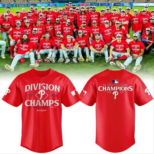 Philadelphia Phillies Baseball Jersey BACK-TO-BACK NL EAST CHAMPIONS