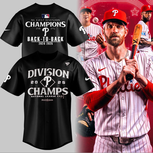 Philadelphia Phillies Baseball Jersey BACK-TO-BACK NL EAST CHAMPIONS