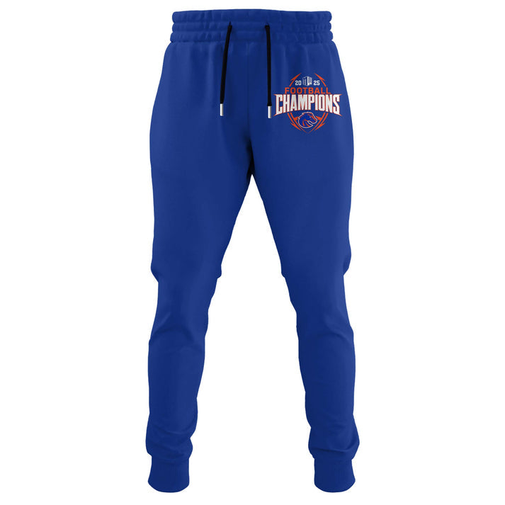 Boise State 2025 Mountain West Championship Blue T-Shirt - Boise State Football Champions T-Shirt Jogger Cap Combo