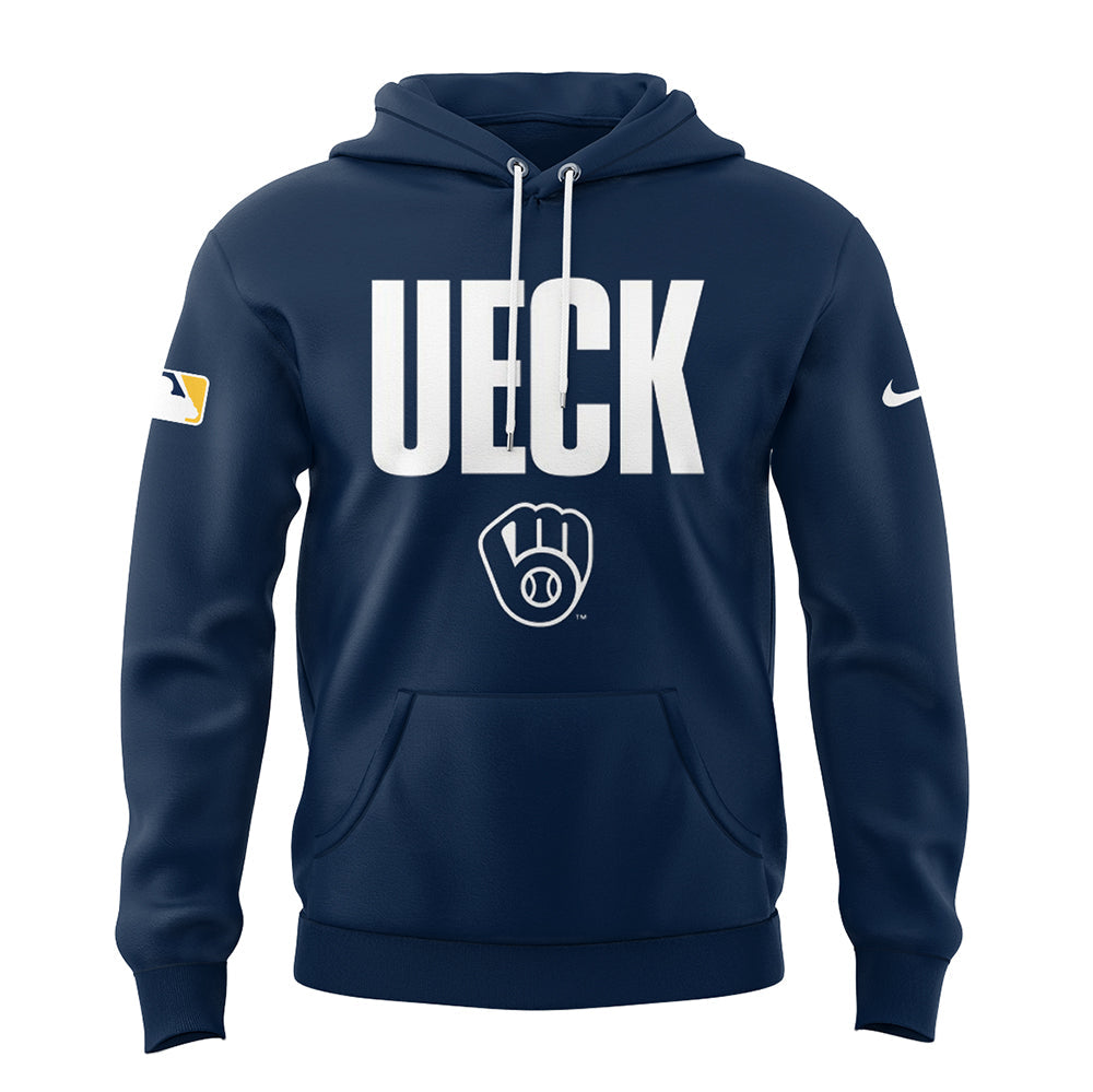 "Mr Baseball" Bob Uecker Baseball Tribute Milwaukee Brewers combo unisex Hoodie + jogger + cap