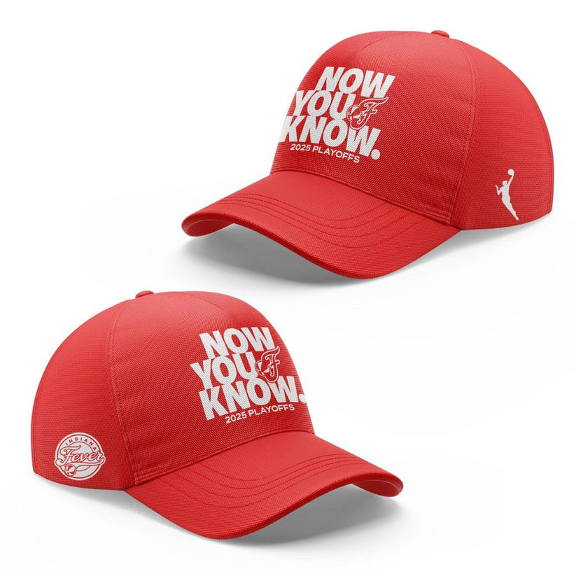Now You Know Indiana Fever Hoodie WNBA Playoff 2025 Red