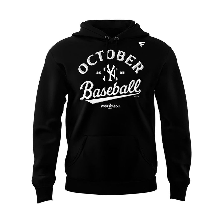 Special New October Baseball Old Patch Post Season 2025 Black Hoodie