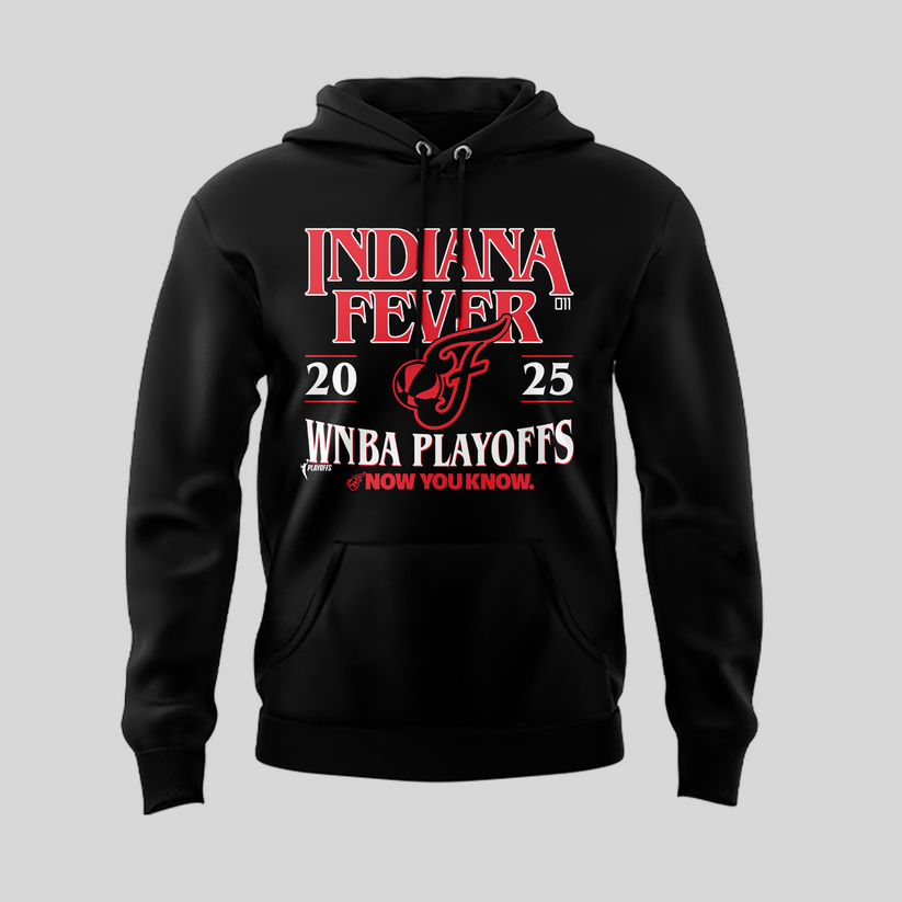 Now You Know Indiana Fever Hoodie WNBA Playoff 2025 Black