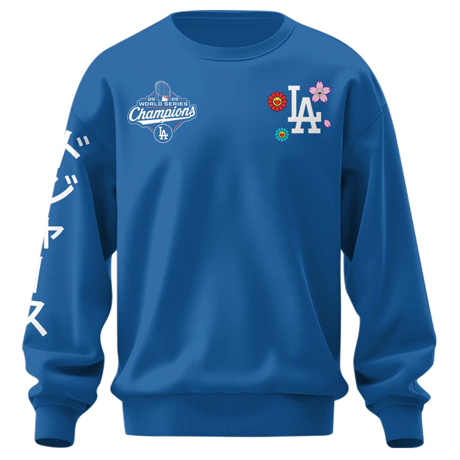 Los Angeles Dodgers x Takashi Murakami World Series Champion 2025 Blue Sweatshirt