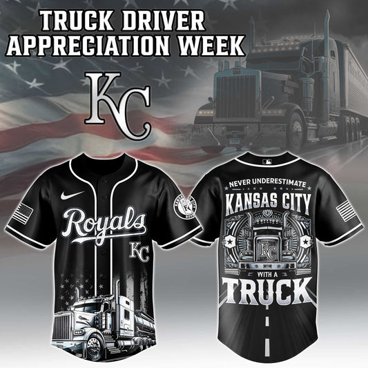 Kansas City Royals Nation Truck Driver Appreciation Week Limited Edition Jersey 2025