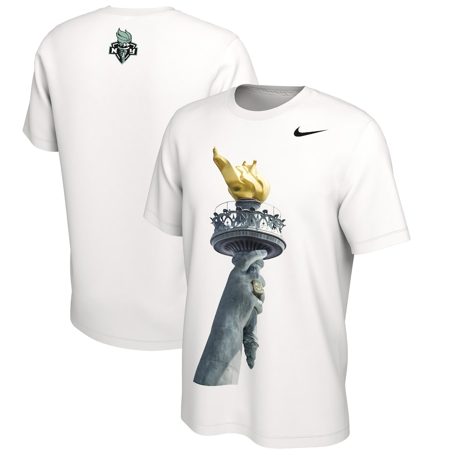 2024 WNBA Champions New York Liberty T-shirt Jogger & Cap NY Liberty Champions Golden White Set