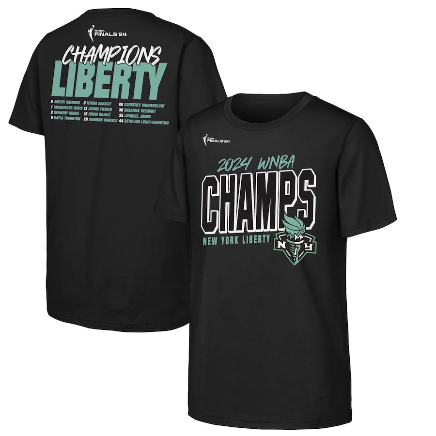 2024 WNBA Champions New York Liberty T-shirt Jogger & Cap Champs Set