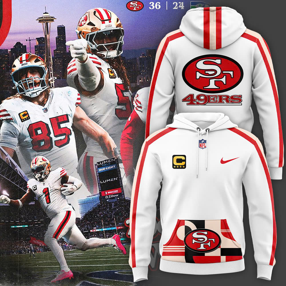 Premium San Francisco 49ers Gear - Red San Francisco 49ers Throwback Hoodie - Gear Up For Big Game - High-End SF 49ers Merch