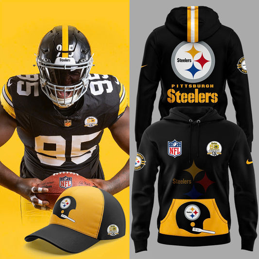 Pittsburgh Steelers Football 2024 Hoodie - Premium Pittsburgh Steelers Throwback 50th Anniversary Super Bowl Shirt - Special Christmas Gift Idea For Fan