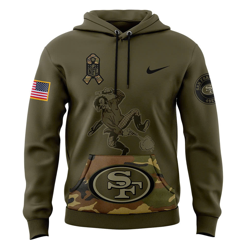 Premium San Francisco 49ers Gear - San Francisco 49ers 2024 NFL Crucial Catch Club Pullover Hoodie - Gear Up For Big Game - High-End SF 49ers Merch