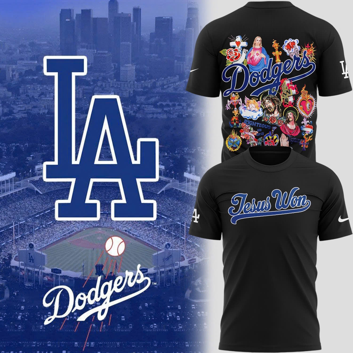 Special Los Angeles Dodgers New Jesus Won T-Shirt